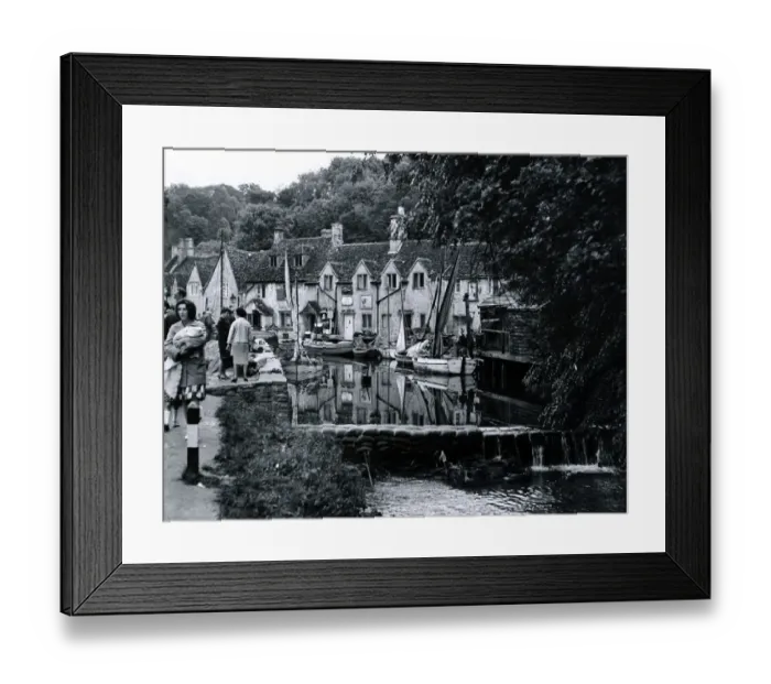 Framed Print : A recreated coastal fishing village at Castle Combe in Wiltshire for the film Dr Dolittle Framed Print : A recreated coastal fishing village at Castle Combe in Wiltshire for the film Dr Dolittle