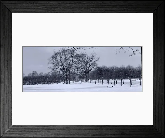 Framed Print : Wintery scene in a park in Hertfordshire circa 1958 Framed Print : Wintery scene in a park in Hertfordshire circa 1958
