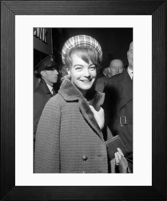 Framed Print : Romy Schneider November 1962 at LAP Actress Framed Print : Romy Schneider November 1962 at LAP Actress