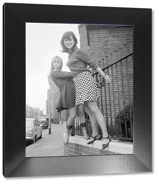 Actress Felicity Kendal with Wendy Varnella March 1967 who appear together in