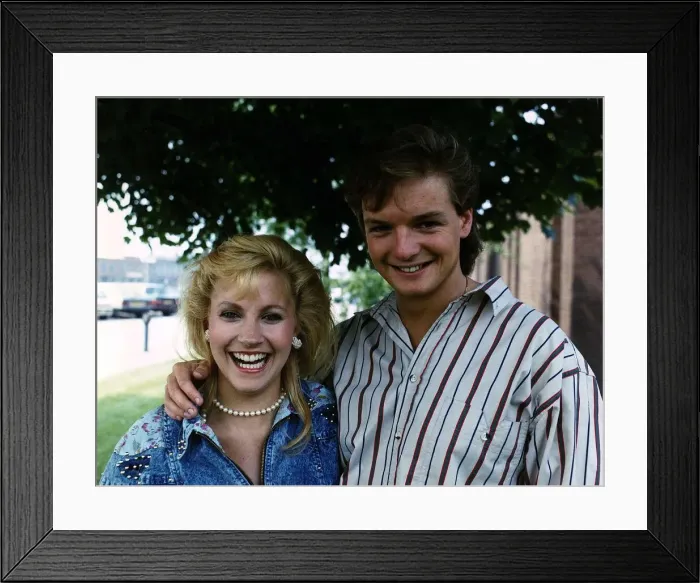 Framed Print : Malinda Burrows actress of Emmerdale Farm with the new man in her life Mark Grainger Framed Print : Malinda Burrows actress of Emmerdale Farm with the new man in her life Mark Grainger
