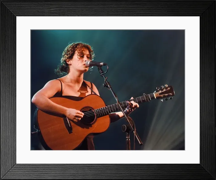 Framed Print : Kate Rusby on stage at the Mercury Music Awards before picking up her award Framed Print : Kate Rusby on stage at the Mercury Music Awards before picking up her award