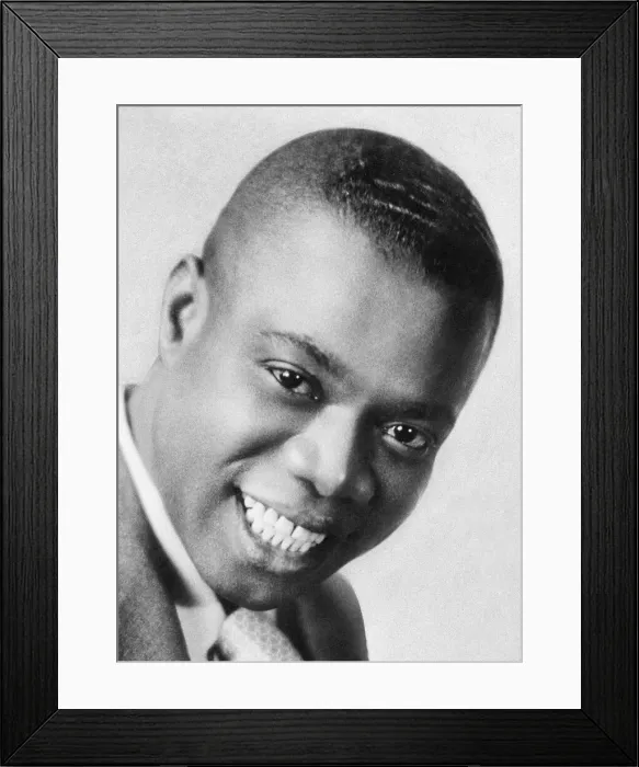 Framed Print : Louis Armstrong jazz trumpeter as a youth in 1932 Framed Print : Louis Armstrong jazz trumpeter as a youth in 1932