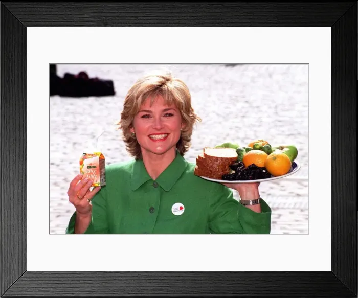 Framed Print : Anthea Turner TV Presenter Launching A New Ribena Drink Framed Print : Anthea Turner TV Presenter Launching A New Ribena Drink