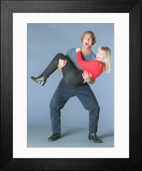 Framed Print : Hunter from TV programme Gladiators real name James Crossley who has his own clothing Framed Print : Hunter from TV programme Gladiators real name James Crossley who has his own clothing