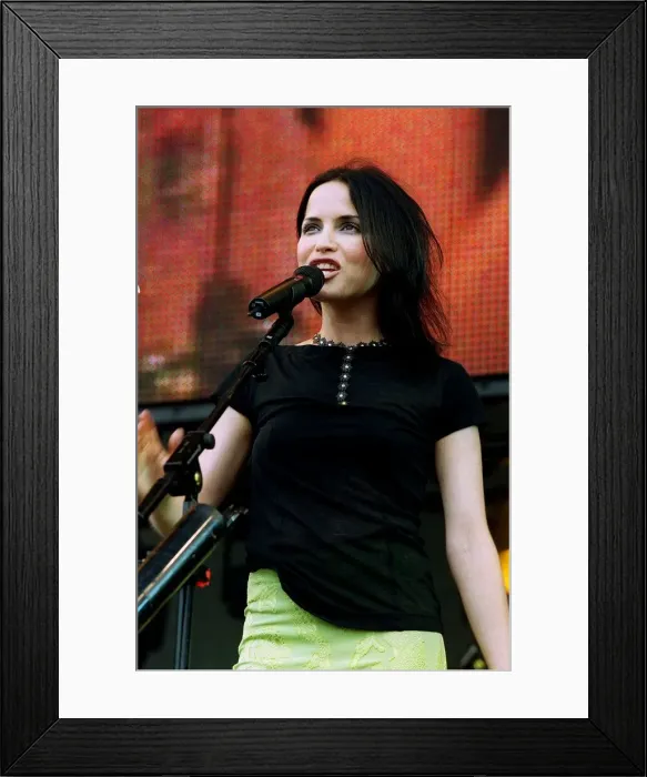 Framed Print : Party in the Park - Andrea Corr of The Corrs July 1999 performing to an audience Framed Print : Party in the Park - Andrea Corr of The Corrs July 1999 performing to an audience