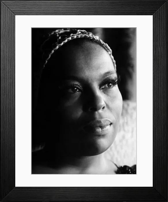 Framed Print : Roberta Flack American singer 1972