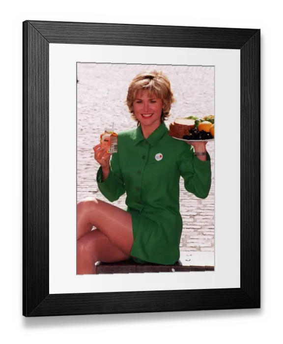 Framed Print : Anthea Turner TV Presenter Launching A New Ribena Drink