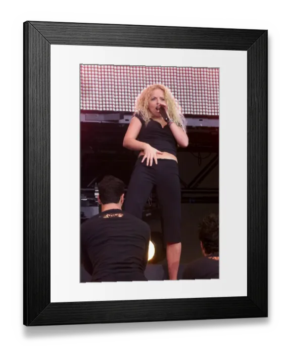 Framed Print : Geri Halliwell at the Party in the Park July 1999 at Hyde Park for the Princes Trust