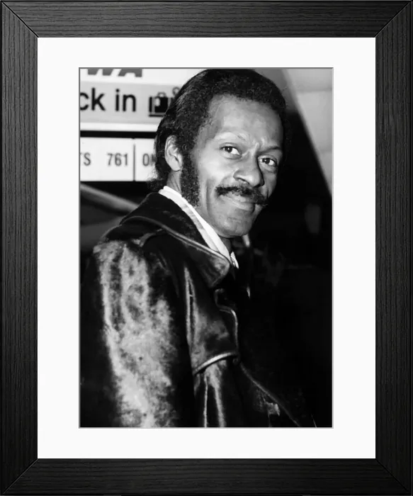 Framed Print : Chuck Berry American singer 1975