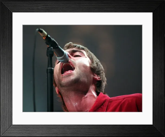Framed Print : Liam Gallagher of Oasis December 1997 Framed Print : Liam Gallagher of Oasis December 1997