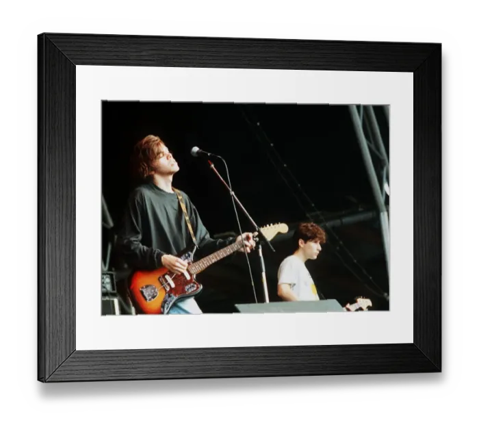 Framed Print : Ride on stage at Reading Festival 1990