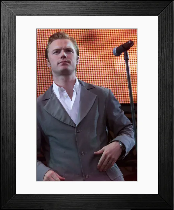 Framed Print : Party in the Park 1999 - Boyzone July 1999 on stage in front of an audience of 100 Framed Print : Party in the Park 1999 - Boyzone July 1999 on stage in front of an audience of 100