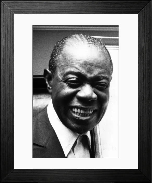 Framed Print : Louis Armstrong jazz trumpeter 1970 Framed Print : Louis Armstrong jazz trumpeter 1970