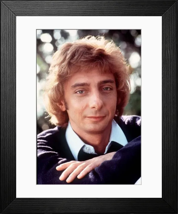 Framed Print : Barry Manilow singer. 1983 Framed Print : Barry Manilow singer. 1983