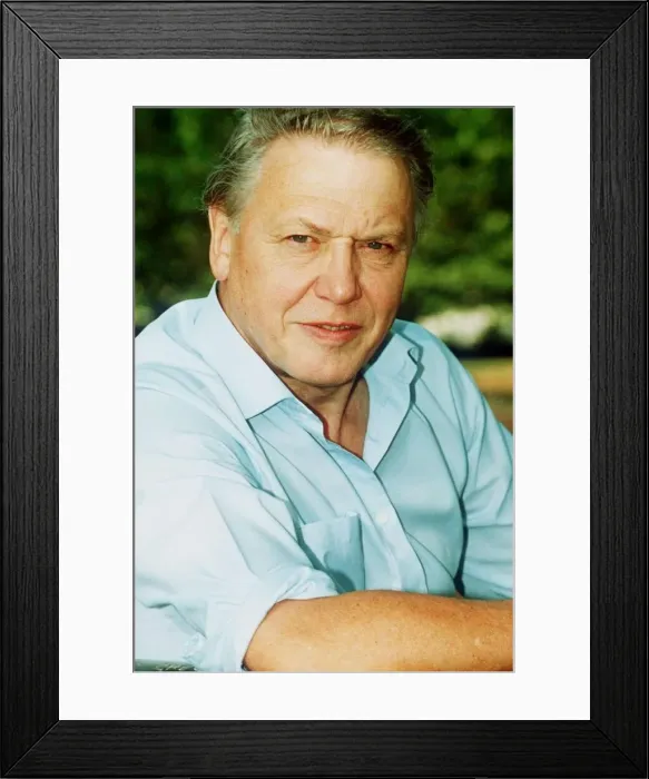 Framed Print : David Attenborough TV & film director - July 1996 Framed Print : David Attenborough TV & film director - July 1996