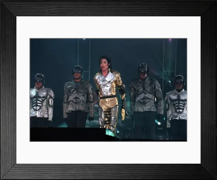 Framed Print : Michael Jackson Singer May 1997 Singing on stage in concert