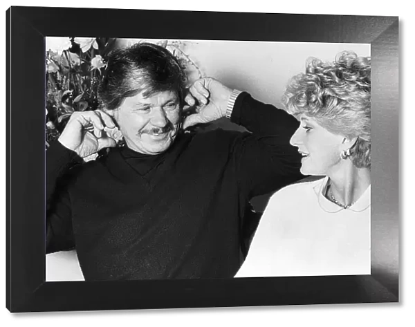 Charles Bronson actor with his actress wife Jill Ireland April 1984