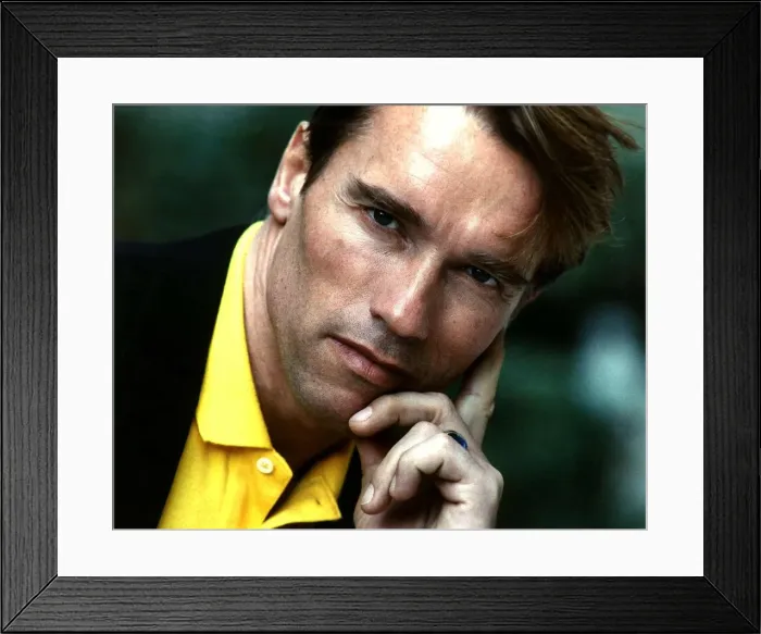 Framed Print : Arnold Schwarzenegger actor - 1989