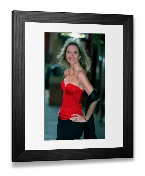 Framed Print : Tania Bryer TV Presenter Weather Girl Model