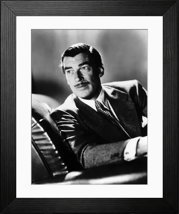 Framed Print : Walter Pidgeon actor at MGM studios September 1955