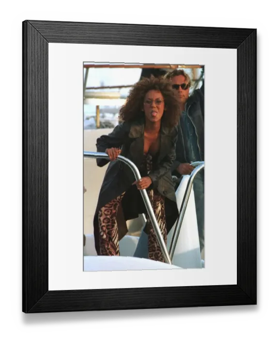 Framed Print : Mel B scary spice of pop group Spice Girls at Cannes Film Festival May 1997