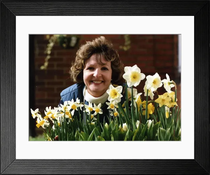 Framed Print : Penelope Keith actress from The Good Life and To The Manor Born April 1989