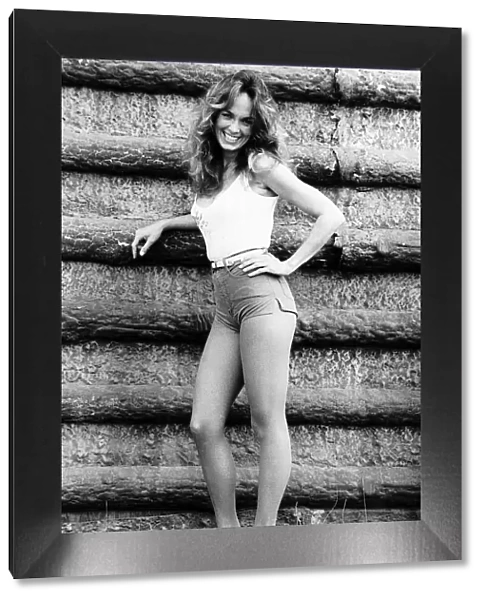 Catherine Bach wearing hot pants in October 1981 The Dukes of Hazard actress