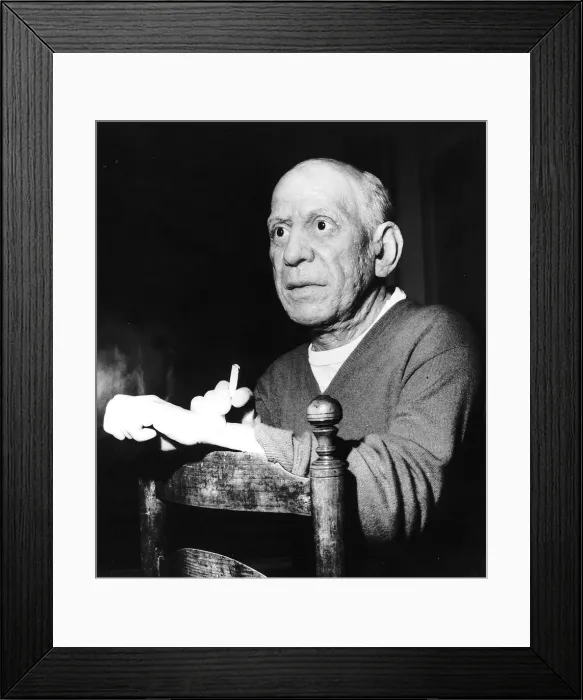 Framed Print : Pablo Picasso Painter The new statue of Pablo Picasso at Madam Tussaud. 1973 Framed Print : Pablo Picasso Painter The new statue of Pablo Picasso at Madam Tussaud. 1973