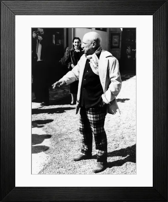 Framed Print : Pablo Picasso Artist At Cannes Film Festival 1957 Framed Print : Pablo Picasso Artist At Cannes Film Festival 1957