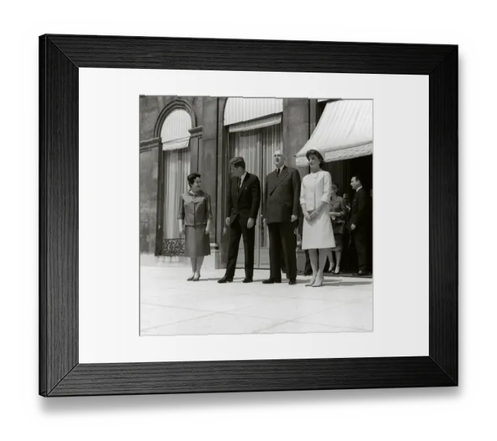 Framed Print : The de Gaulles & The Kennedys during the American President Framed Print : The de Gaulles & The Kennedys during the American President