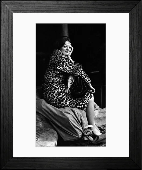 Framed Print : Maggie Smith March 1964 Actress Pictured at train station plaform as she waits for a Framed Print : Maggie Smith March 1964 Actress Pictured at train station plaform as she waits for a