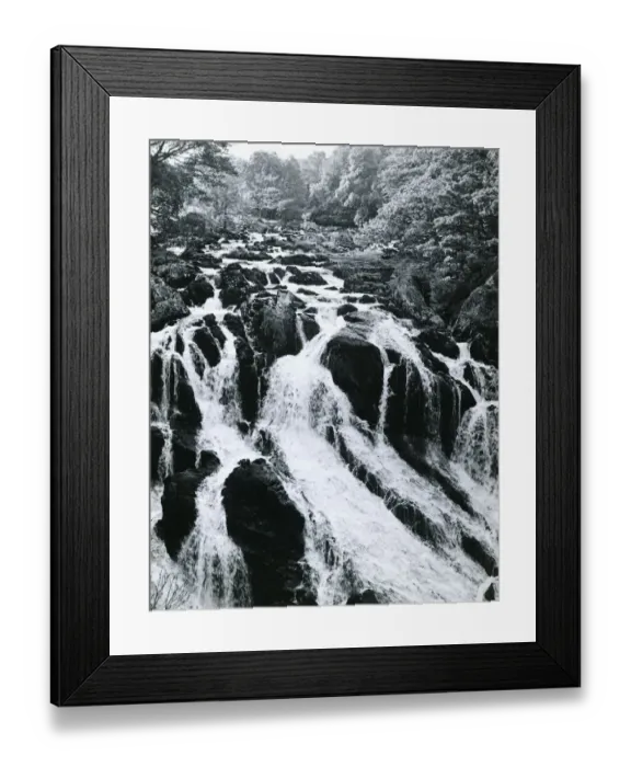 Framed Print : Wales The Shallow falls near Betws Y Coed Caernarfon North Wales Countryside Framed Print : Wales The Shallow falls near Betws Y Coed Caernarfon North Wales Countryside