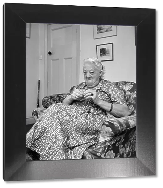 Margaret Rutherford September 1963 Actress Pictured at home Gerrards Cross Bucks