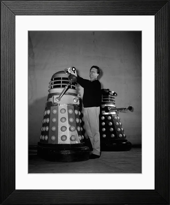 Framed Print : Raymond Cusick With Daleks December 1964 TV Programme Doctor Who Robot Framed Print : Raymond Cusick With Daleks December 1964 TV Programme Doctor Who Robot