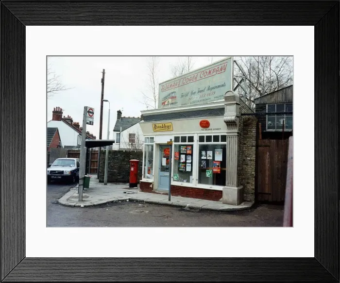 Framed Print : TV Programme: Eastenders March 1994 Brindleys Post Office. Set Framed Print : TV Programme: Eastenders March 1994 Brindleys Post Office. Set