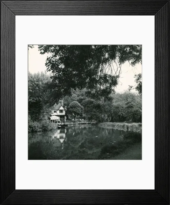Framed Print : River Wey at Guildford, Surrey Countryside River Scene Building Framed Print : River Wey at Guildford, Surrey Countryside River Scene Building