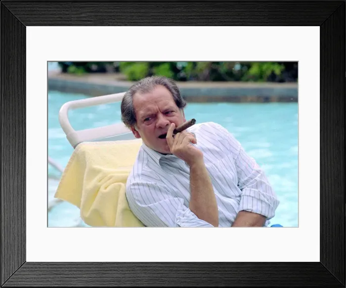 Framed Print : David Jason - November 1991 Only Fools and Horses - sitting on recliner by