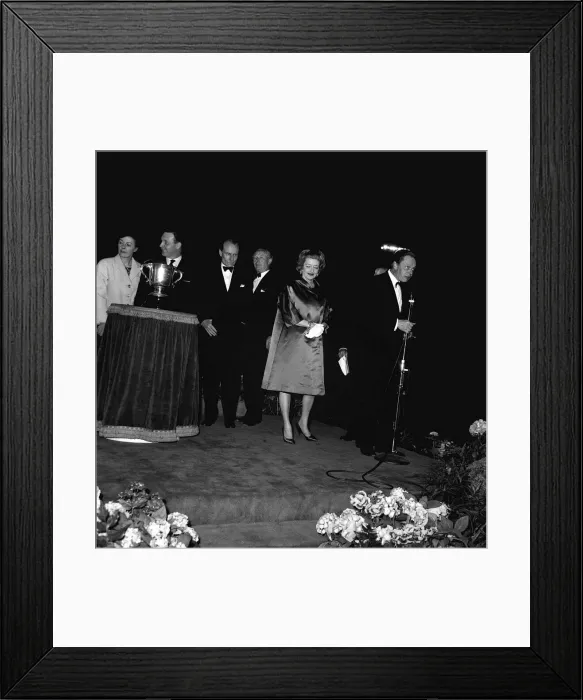 Framed Print : Bette Davis May 1963 Actress Special Celebrity Guest at Greyhound Racing All Star