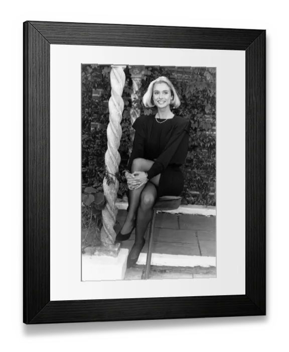 Framed Print : Maryam D Abo actress September 1986 A©mirrorpix