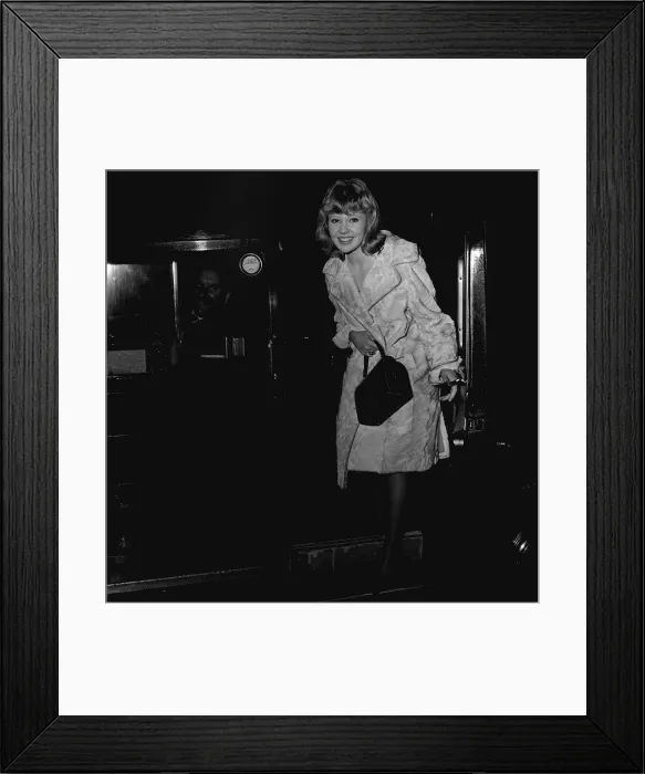 Framed Print : Hayley Mills arrives at number ten Downing street for party April 1964