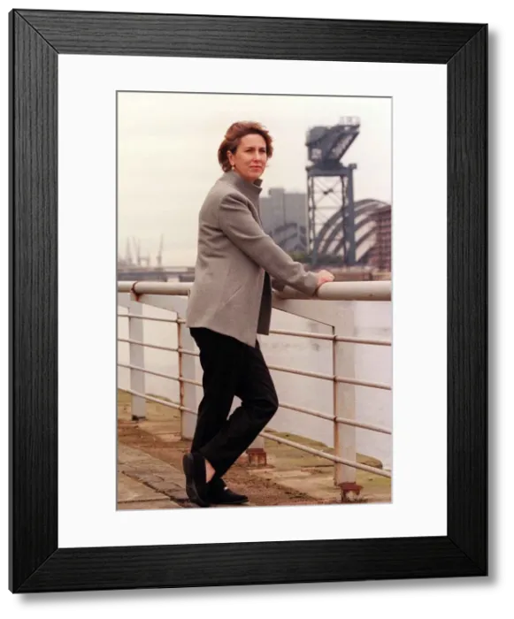 Framed Print : TV Presenter Kirsty Wark October 1999 returns to BBC Scotland screens when she