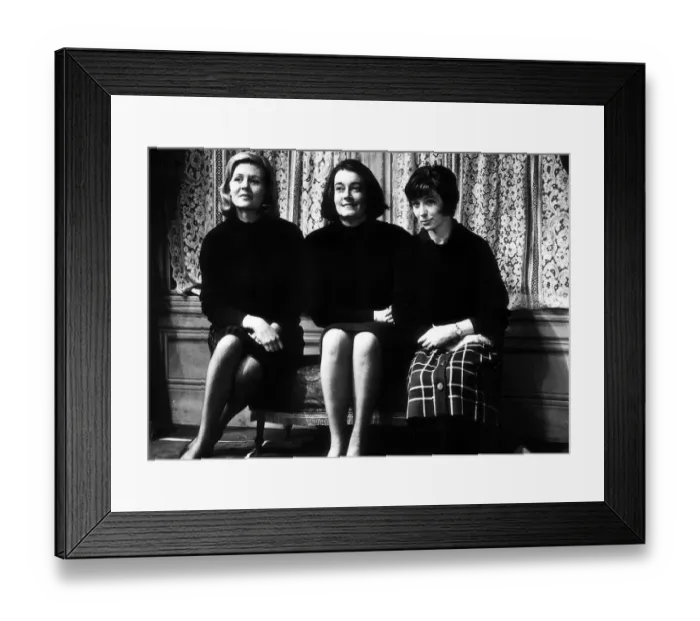 Framed Print : Angela Thorne - Actress - Jan 1964 as Marguerite, with Anne Stallybrass