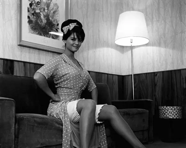 Claudia Cardinale actress November 1963 on the set of the film Circus World