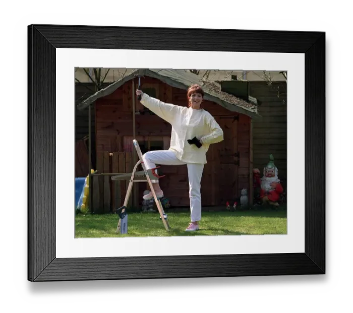 Framed Print : Denise Waterman TV Presenter Actress who will be starring a a new DIY Programme called