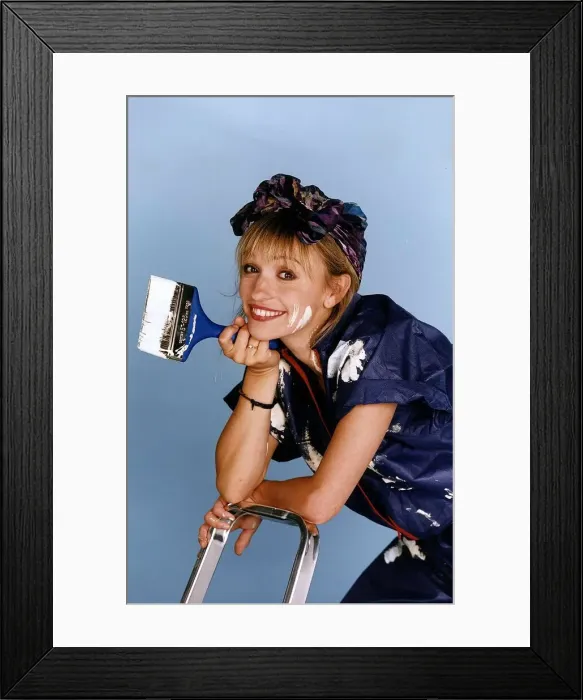 Framed Print : Michaela Strachan Childrens Tv Presenter Framed Print : Michaela Strachan Childrens Tv Presenter