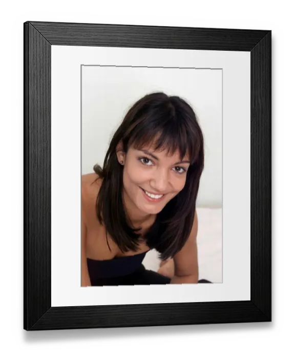 Framed Print : Simone Panjwani August 1999 TV Presenter from West London