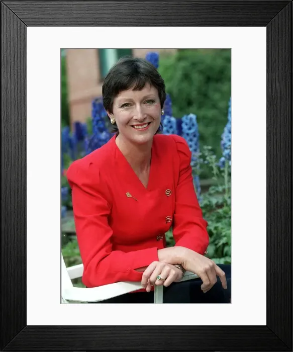 Framed Print : Sally Jones TV Presenter and real tennis player June 1999 who introduced Prince Framed Print : Sally Jones TV Presenter and real tennis player June 1999 who introduced Prince