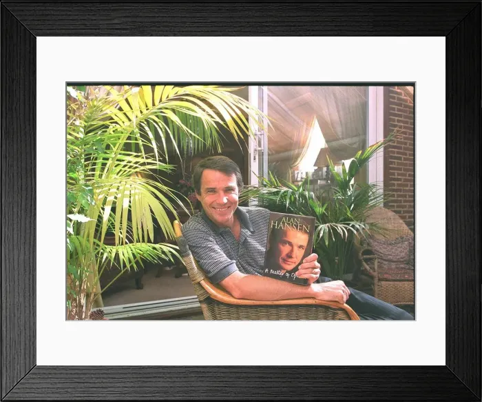 Framed Print : Alan Hansen BBC Sports Presenter September 1999 Pictured at home in conservatory