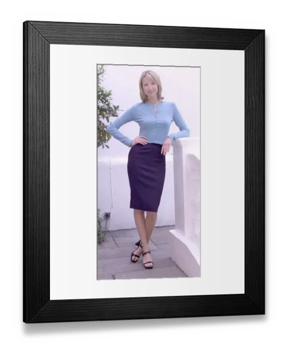 Framed Print : Kate Charman TV Presenter and Model June 1999